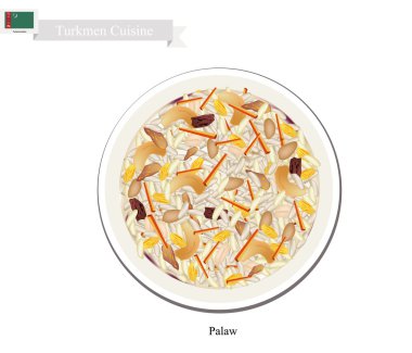 Palaw veya Et ve Sebzeli Türkmen Pilavı