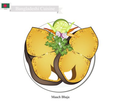 Maach Bhaja veya Lezzetli Bangladeşli Kızarmış Balık