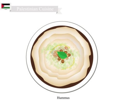 Hummus or Palestinian Chickpeas Spread Dip or Spread