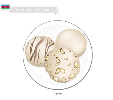 Helva ya da Azerbaycan fındık ezmesi ve şeker