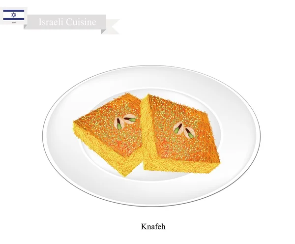 Kunafa of Israëlische kaas gebak met stroop — Stockfoto
