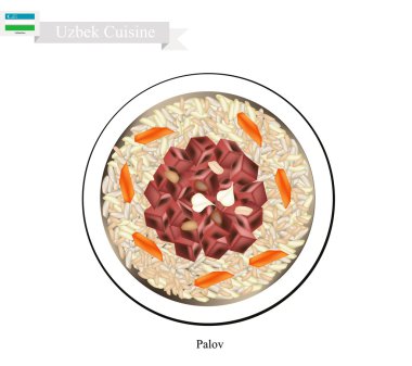 Palov veya Et ve Sebzeli Özbek Pilavı