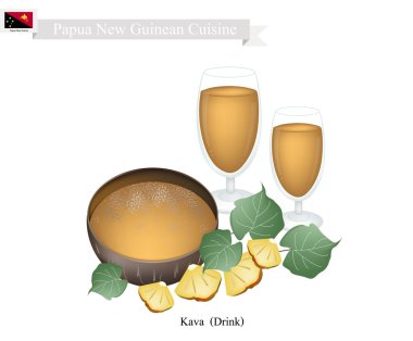 Kava veya Geleneksel Papua Yeni Gine Bitkisel İçecek