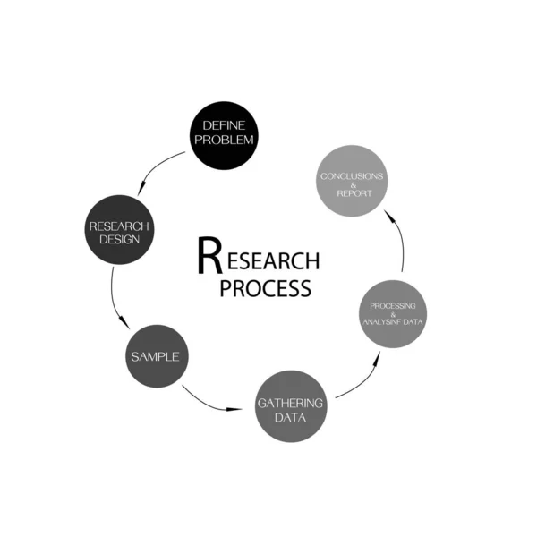 Negócios Marketing Processo Pesquisa Social Etapa Métodos Pesquisa Qualitativa Quantitativa —  Vetores de Stock