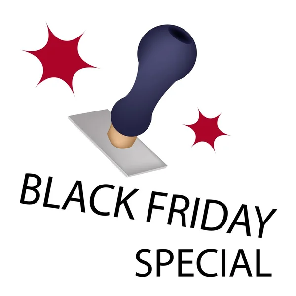 Ein Gummistempel mit Wort Black Friday Special — Stockvektor