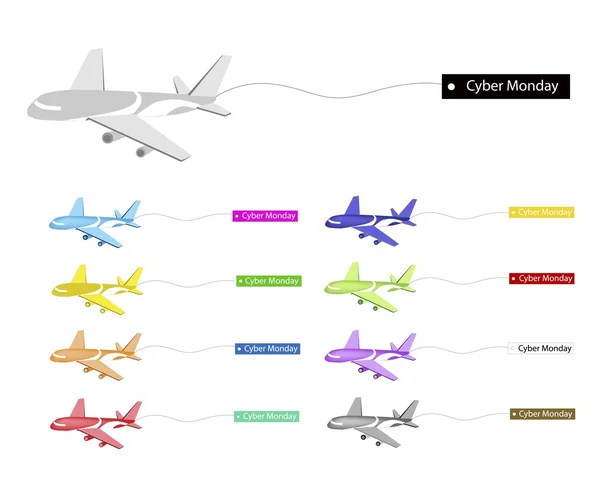 사이버 월요일 승진 쇼핑 시간 — 스톡 벡터