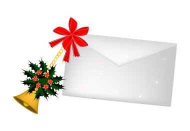 Altın çan ve Noel Holly ile bir mektup