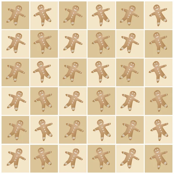 Zencefilli kurabiye adam kahverengi ve hafif kahverengi satranç tahtası