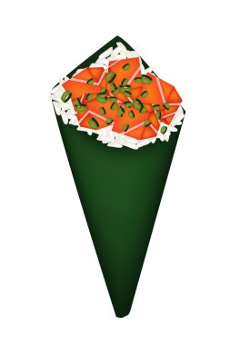 Temaki somon balığı ya da somon el rulo suşi