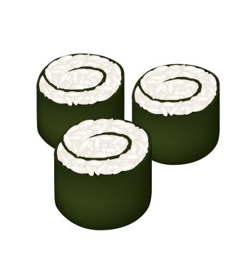 Pirinç Maki Sushi Roll ya da pirinç Nori rulo