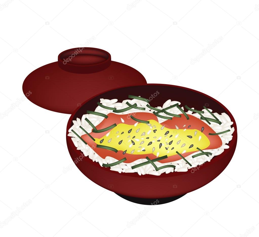 Bowl of White Rice with Sesame and Sauce Stock Vector Image by ©Iamnee #66221669 Bowl of White Rice with Sesame and Sauce Stock Vector Image by ©Iamnee #66221669