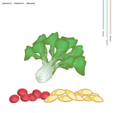 Pok Choi K vitamini ve A vitamini ile