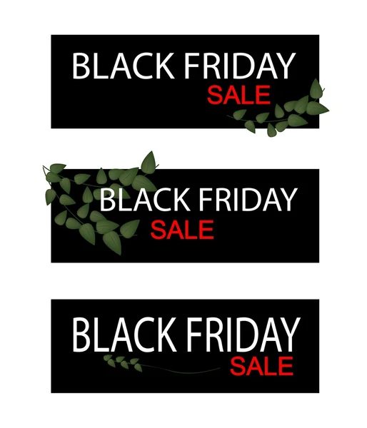 Creeper Plant on Black Friday Sale Banner — Stock vektor