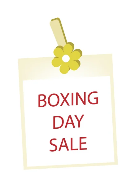 Boxing Day Photos Frame with Yellow Flower — Stock vektor