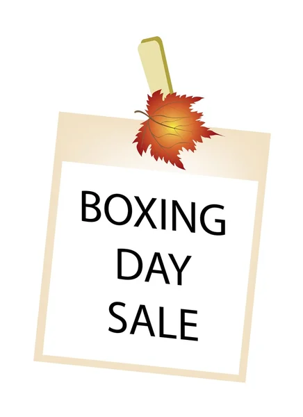 Boxing Day Photos Frame with Maple Leaves — 스톡 벡터