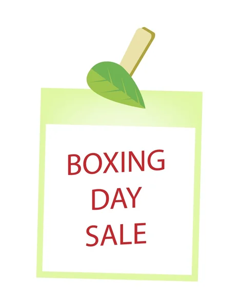 Boxing Day Photos Frame with Green Leaf — Stock vektor