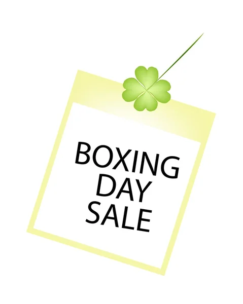 Boxing Day Photos Frame with Clover Plant — Stock vektor