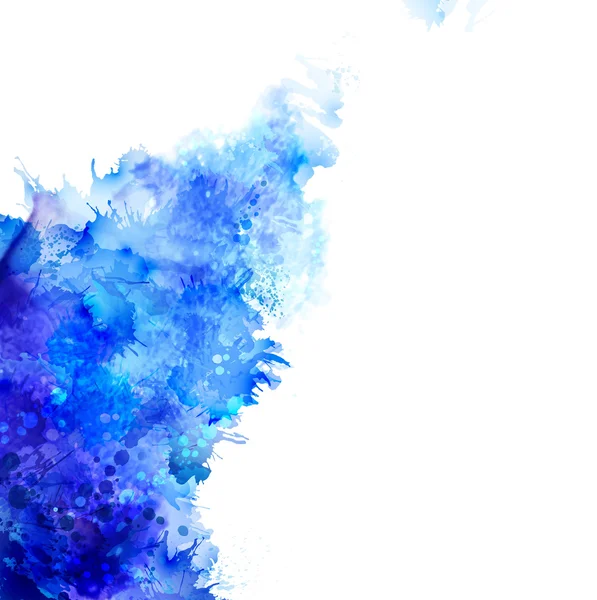 Tache d'aquarelle bleue — Image vectorielle