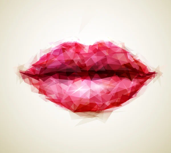 Beautiful woman lips — Stock Vector