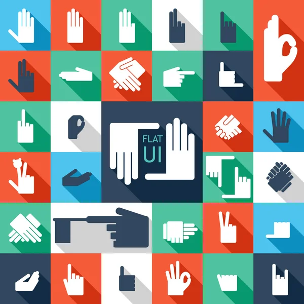 31 hands icons. — Stock Vector