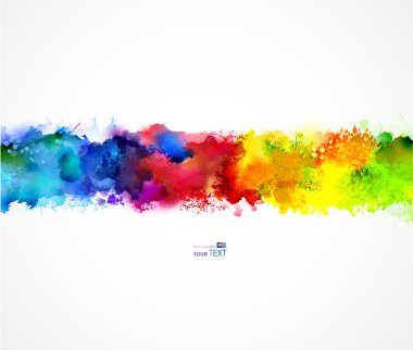 parlak sulu boya lekeleri