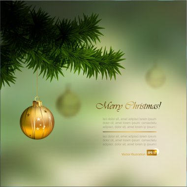 Yeşil Noel arka