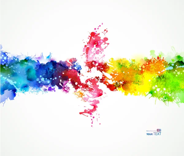 Bright watercolor stains — Stock Vector