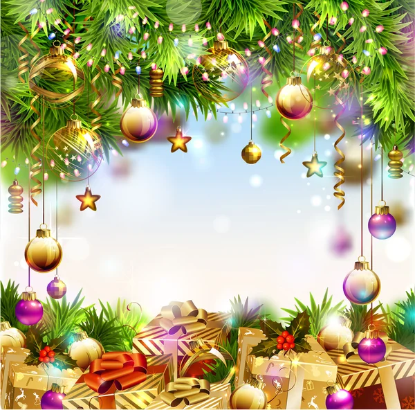Glanz Weihnachten Hintergrund — Stockvektor