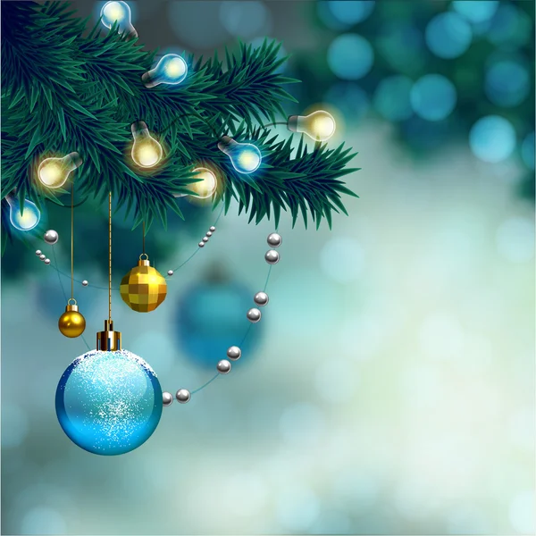 Navidad brillo fondo — Vector de stock