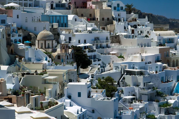 Huizen in Santorini, Fira — Stockfoto