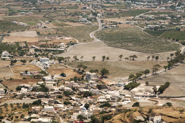 Vue de dessus sur Santorin — Photo