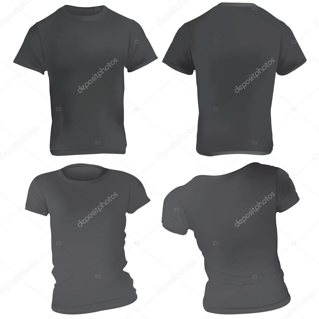 Download Black Vector T-Shirt  Plain black t shirt, Shirt