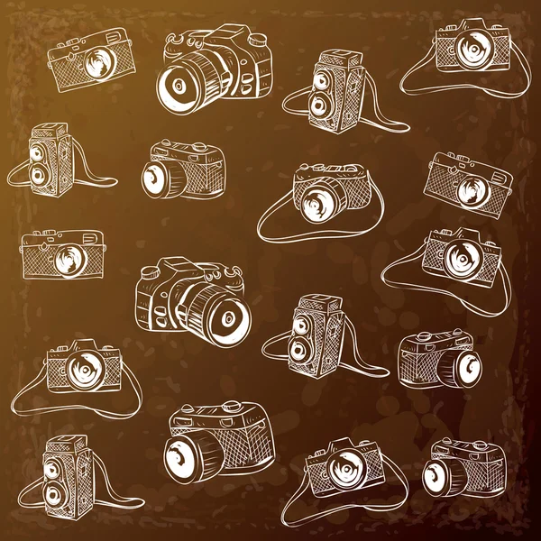 Obrázek Doodle fotoaparátu — Stockový vektor