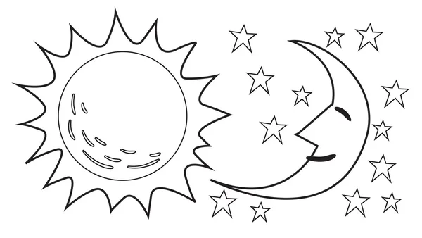 sun moon star clipart