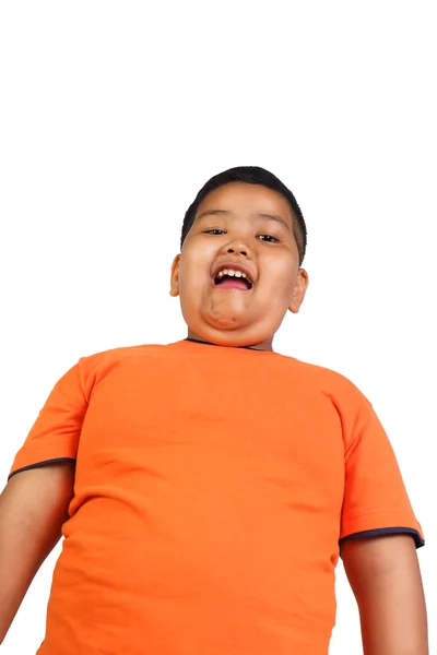 Kövér ázsiai fiú — Stock Fotó