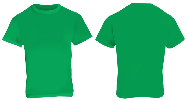 Modèle de chemise verte — Image vectorielle