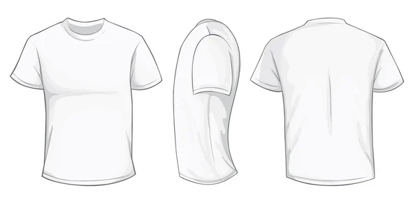Modelo de camisa branca — Vetor de Stock