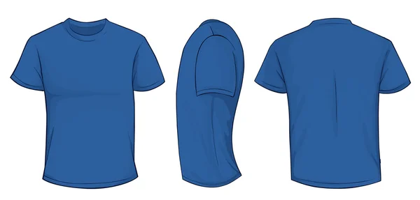 Blauw Shirt sjabloon — Stockvector