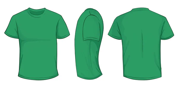 Groen Shirt sjabloon — Stockvector