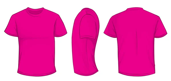 粉红色衬衫模板 — 图库矢量图片