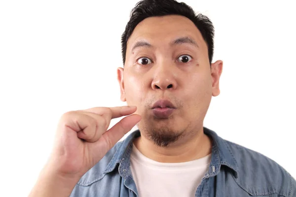 Κρατήστε Μυστικό Άνθρωπος Zipping Κλείδωμα Στόμα Κλειστή Χειρονομία Σίγαση Και — Φωτογραφία Αρχείου