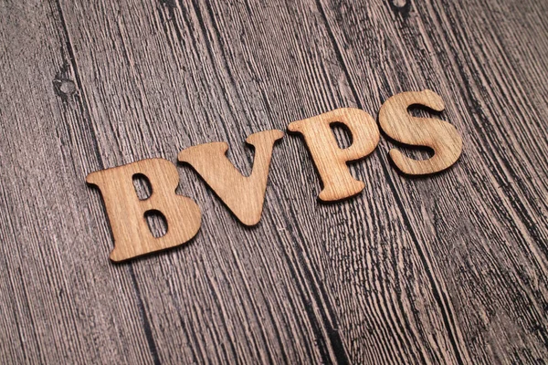 Bvps Buchwert Pro Aktie Textworttypografie Auf Holzgrund Lebens Und Geschäftsmotivation — Stockfoto