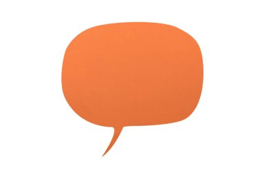 Tasarımınız için boş boş renkli kağıt konuşma balonu penceresi, düz üst görünüm konsepti