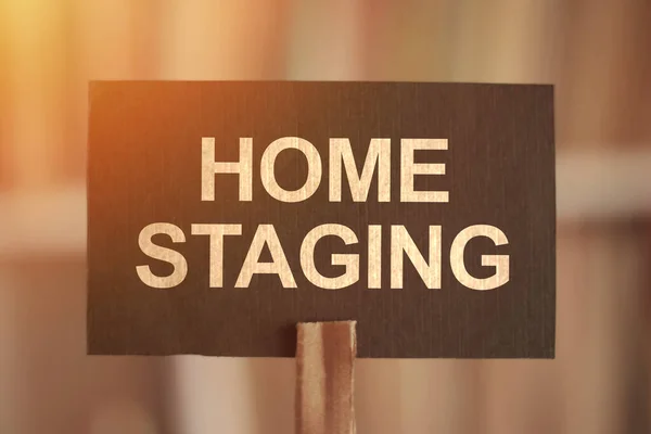 Home Staging, text words typography written on paper, business metaphor concept