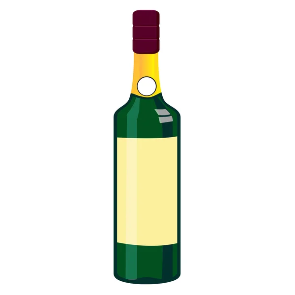 Botella de champán — Vector de stock