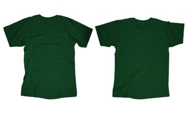 koyu yeşil t-shirt şablonu