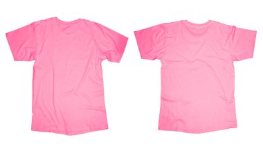 pembe tişört şablonu