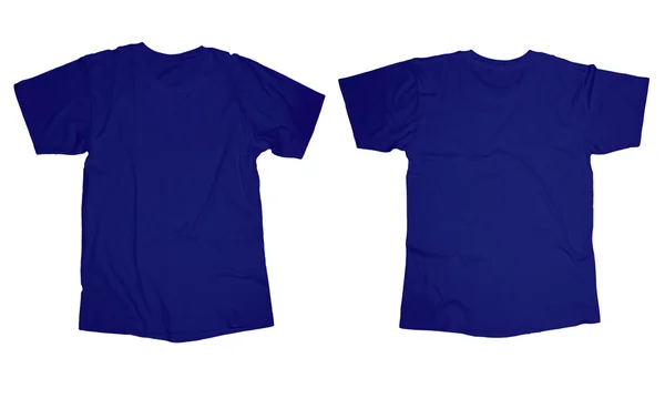 Blå t-shirt mall — Stockfoto