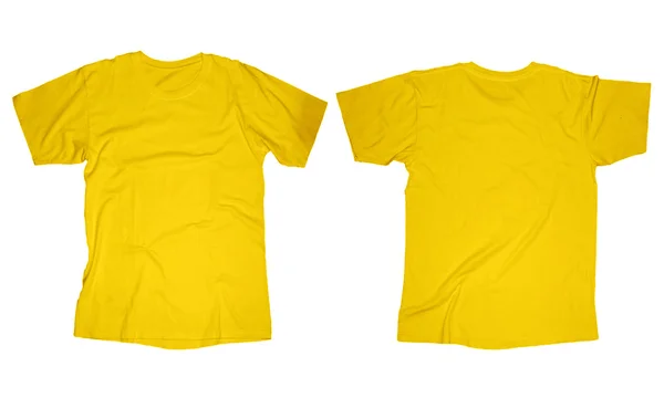 Modèle de T-shirt jaune — Photo