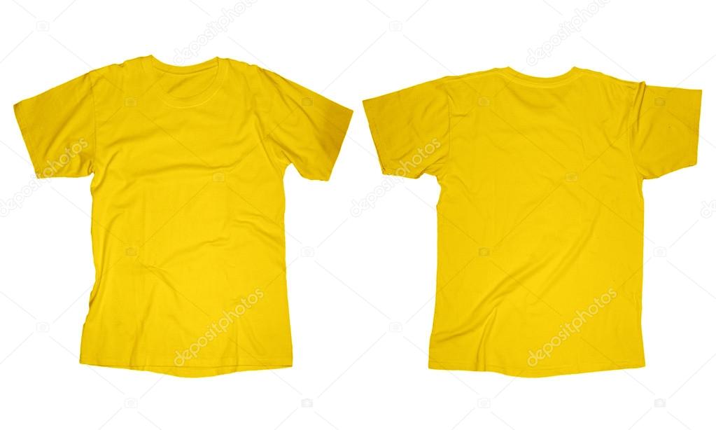 Yellow T-Shirt Template